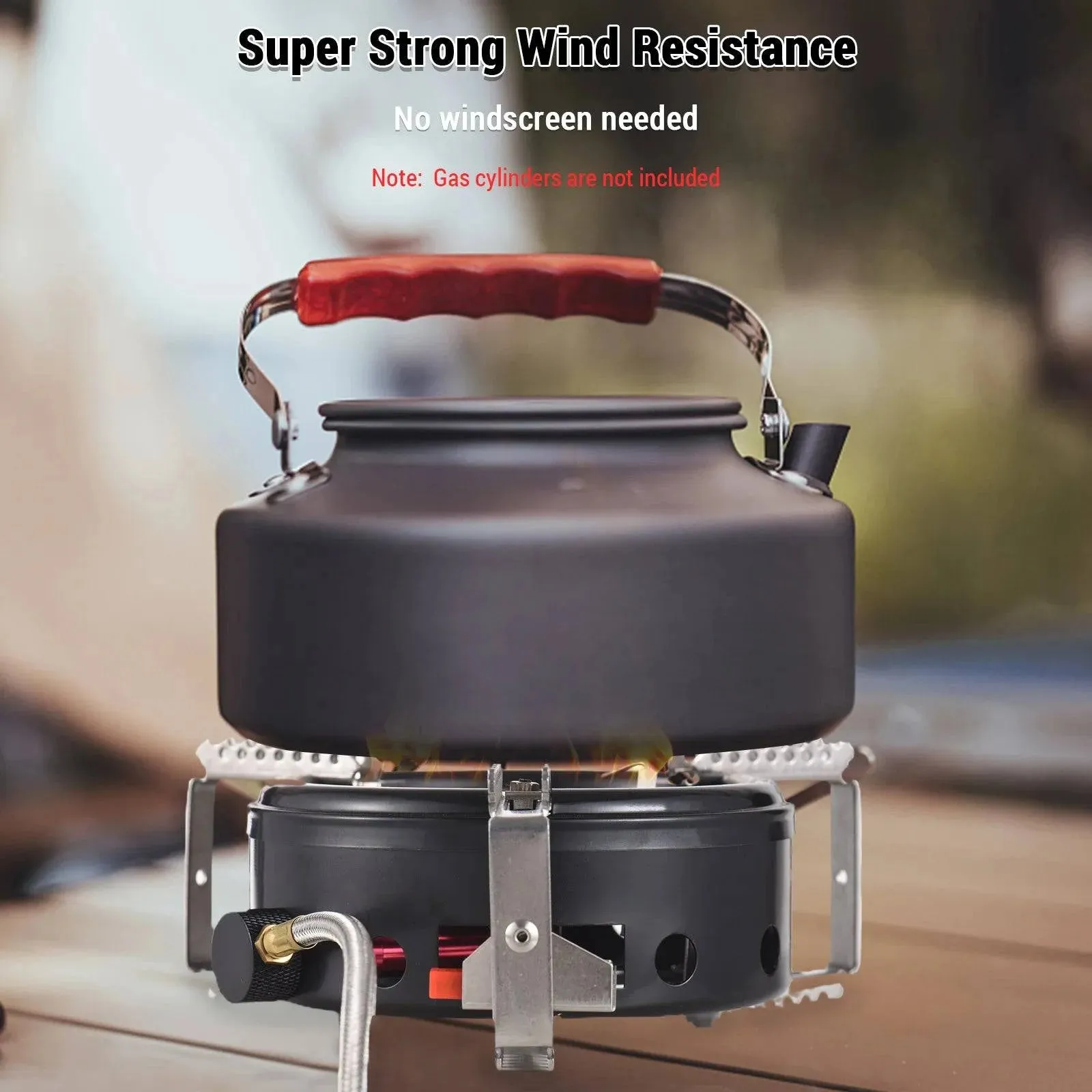 3500W Camping Stove High-Altitude Infrared Portable Windproof Gas Stove for Outdoor Hiking Lightweight and Foldable