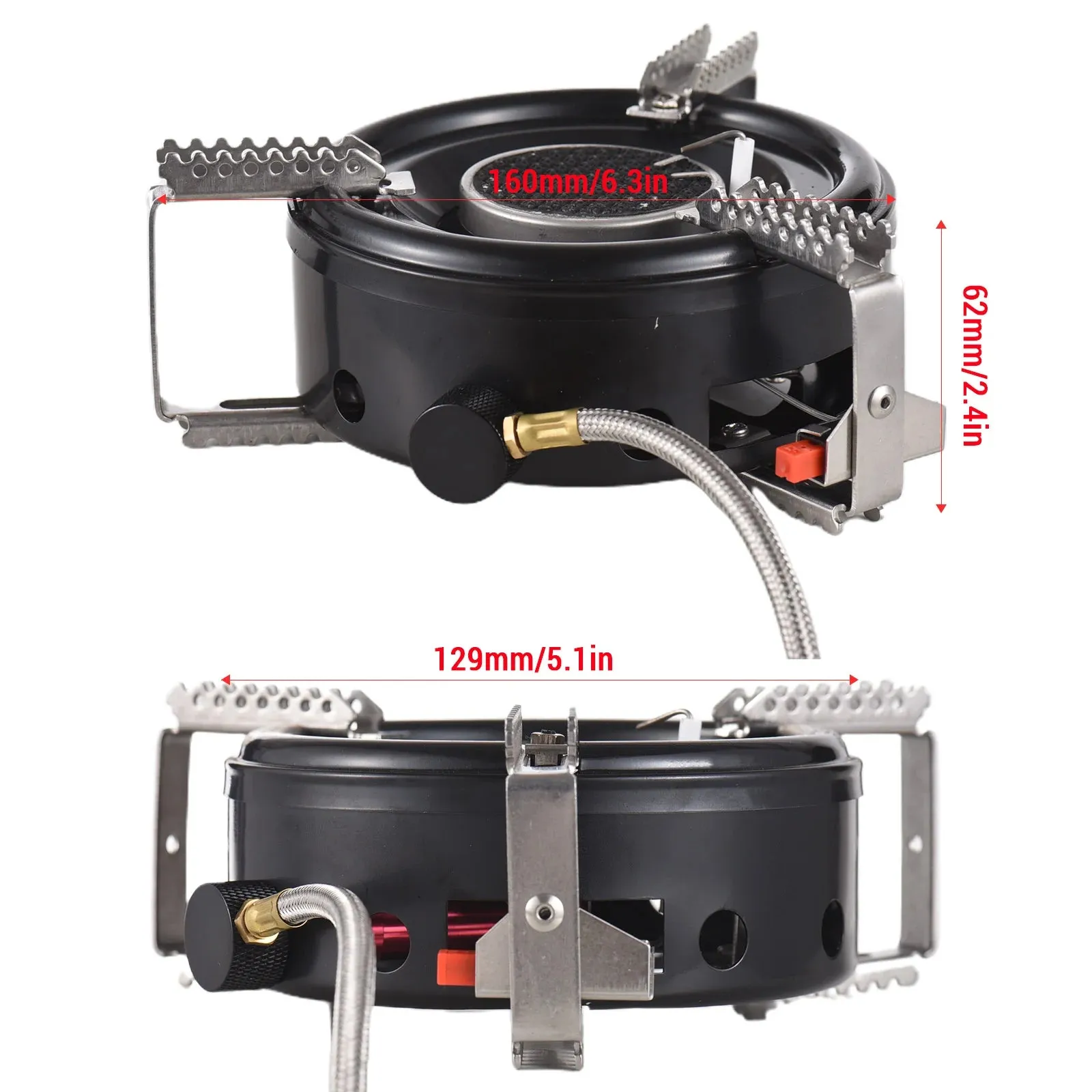 3500W Camping Stove High-Altitude Infrared Portable Windproof Gas Stove for Outdoor Hiking Lightweight and Foldable