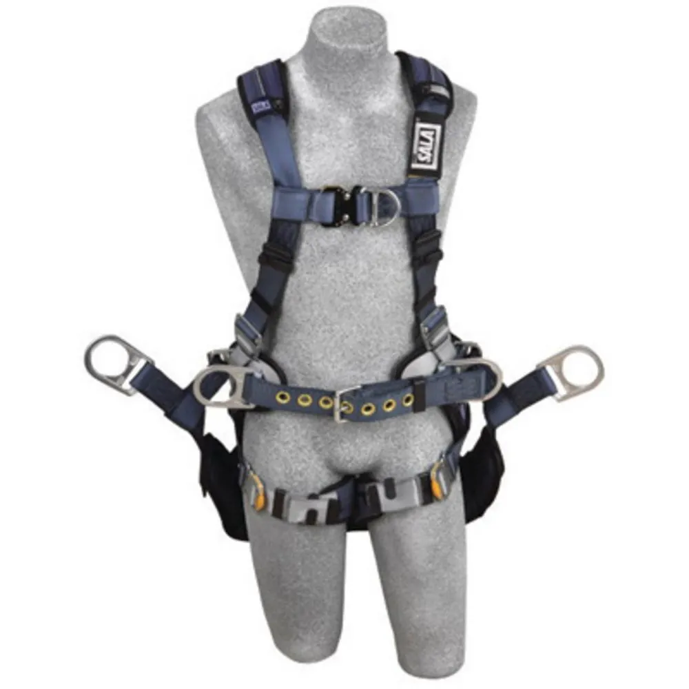 3M DBI-SALA Small ExoFit XP Full Body/Vest Style Harness With Back And Side D-Ring, Belt With Pad, Seat Sling With Suspension D-Ring, Quick Connect Chest And Leg Strap Buckle And Removable Comfort Padding
