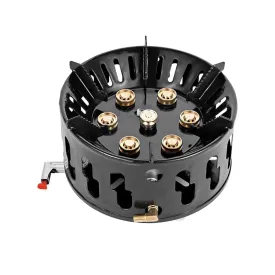 9800W Fierce Fire Camping Stove Portable Seven Core Stove Camping Stove for Camping Hiking