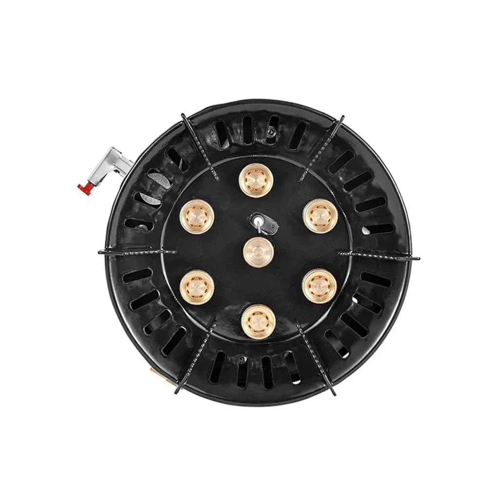 9800W Fierce Fire Camping Stove Portable Seven Core Stove Camping Stove for Camping Hiking