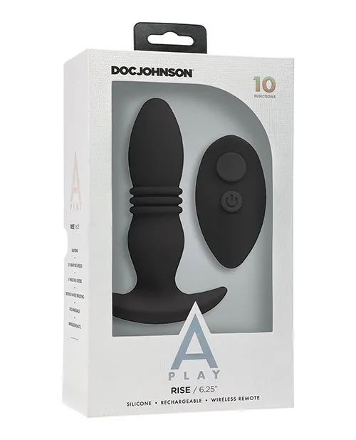A Play Rise Rechargeable Silicone Anal Plug w/ Remote