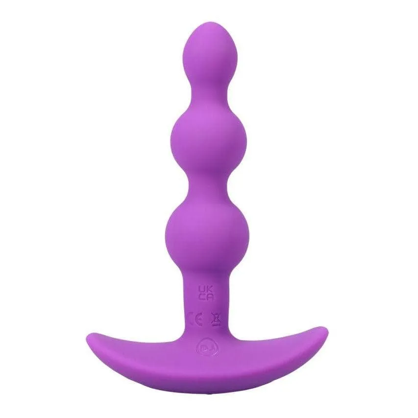 A-Play Shaker Rechargeable Silicone Beaded Anal Plug with Remote Control
