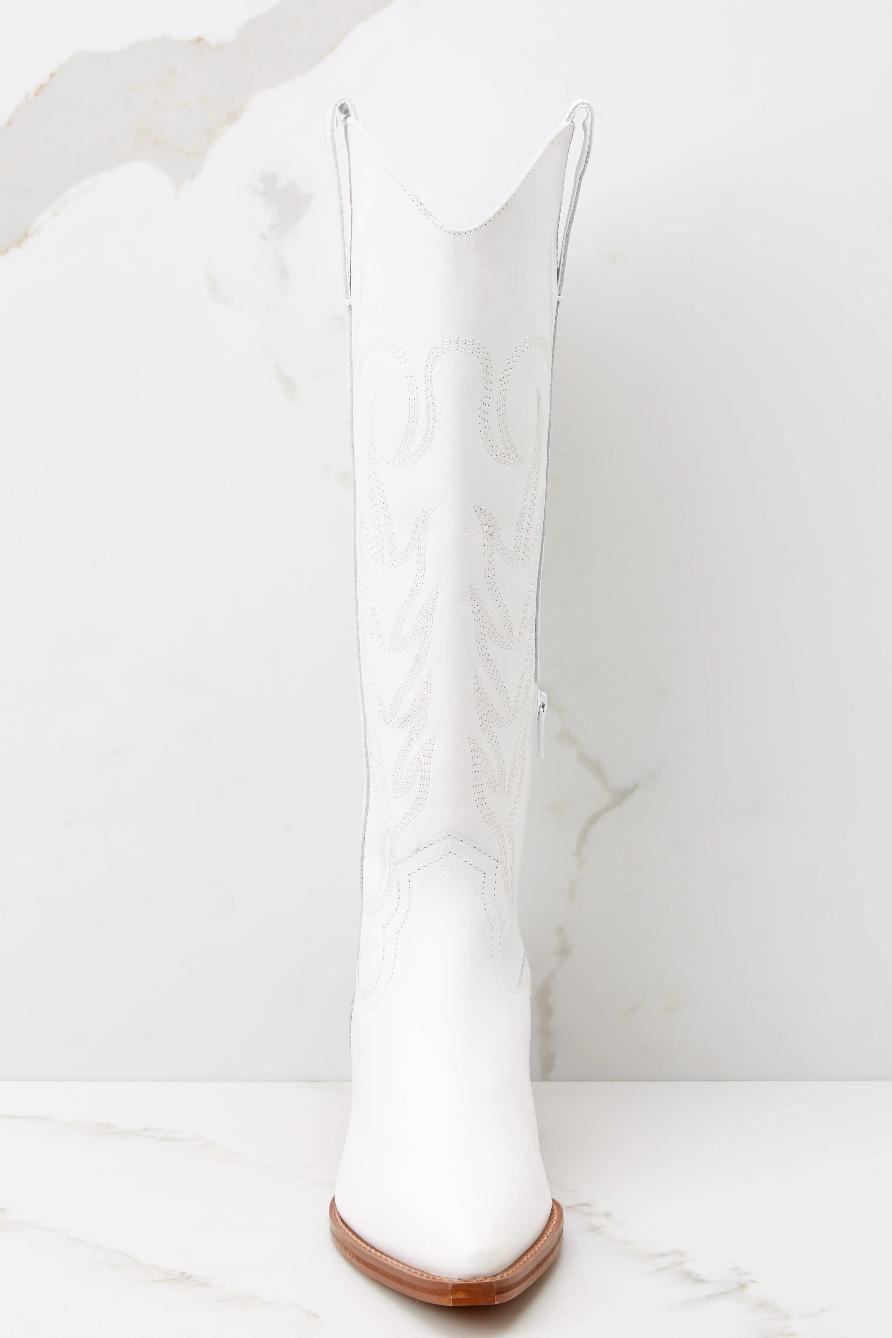 Agency Western White Boot