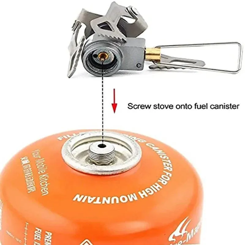 Brs-3000t 25g Lightweight Mini Gas Cooker Burner Camping Hiking Gas Burner BRS Outdoor Portable Solo Titanium Camping Gas Stove