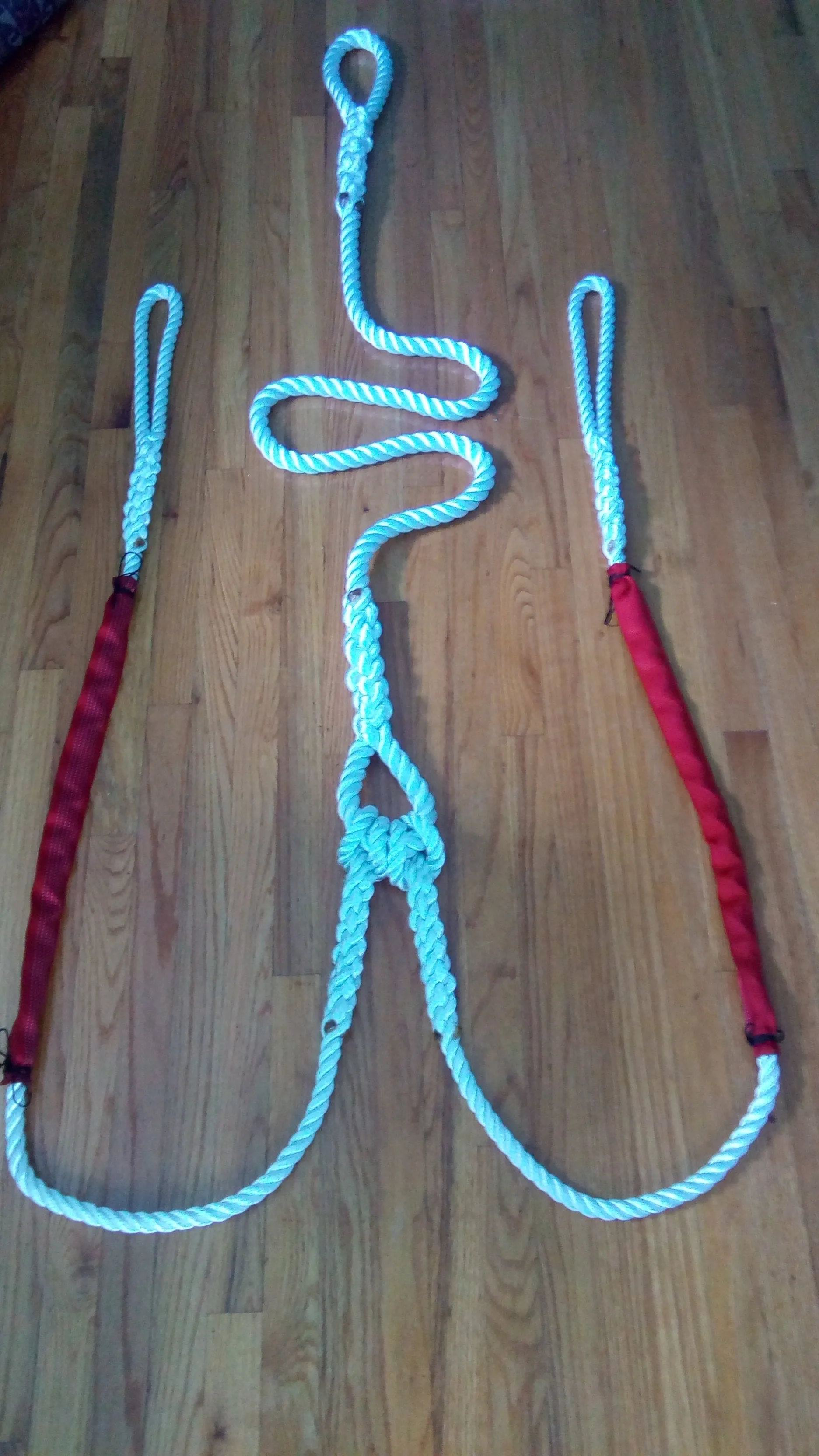 Custom 12' Three Strand Double Mooring Pendant 100% Nylon