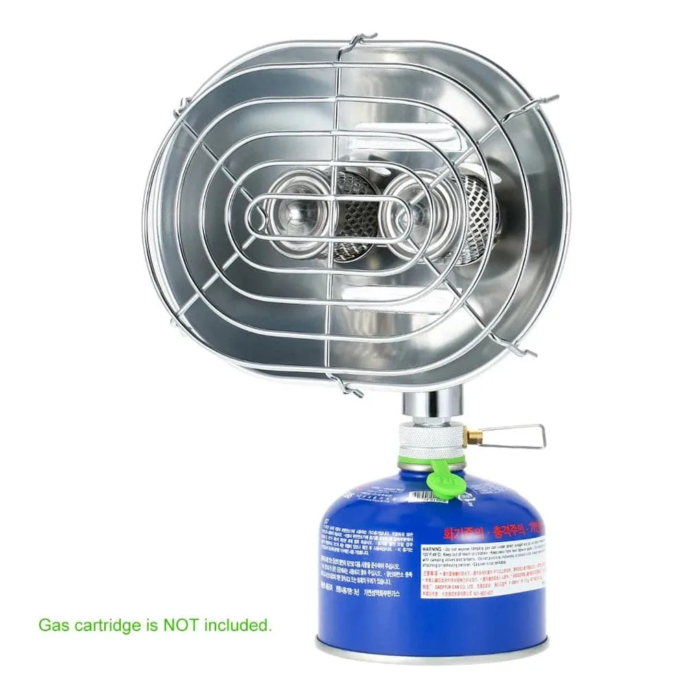 Double Head Outdoor Heaters Portable Infrared Ray Camping Heating Stove Warmer Heating Gas Stove for Outdoor Camping