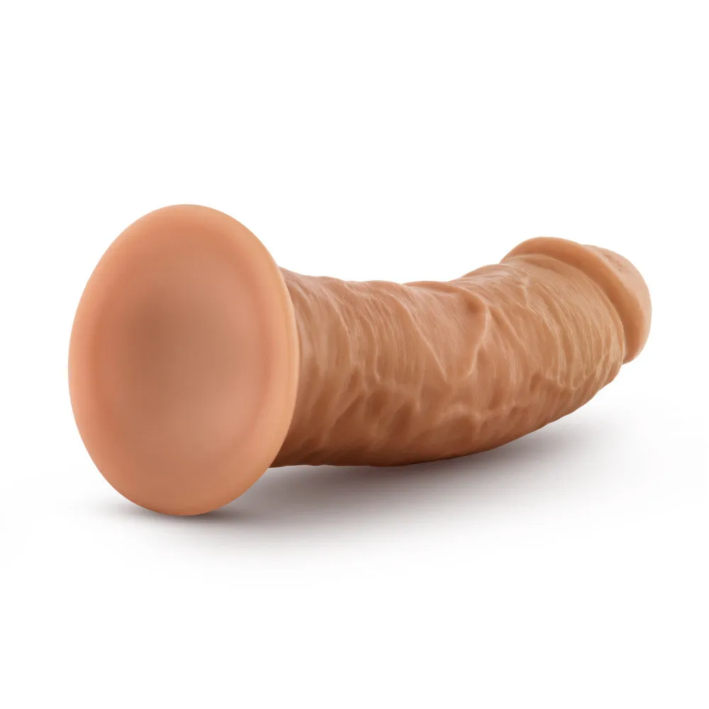 Dr. Skin Glide By Blush® | Realistic Mocha 8-Inch Long Self-Lubricating Dildo With Suction Cup Base