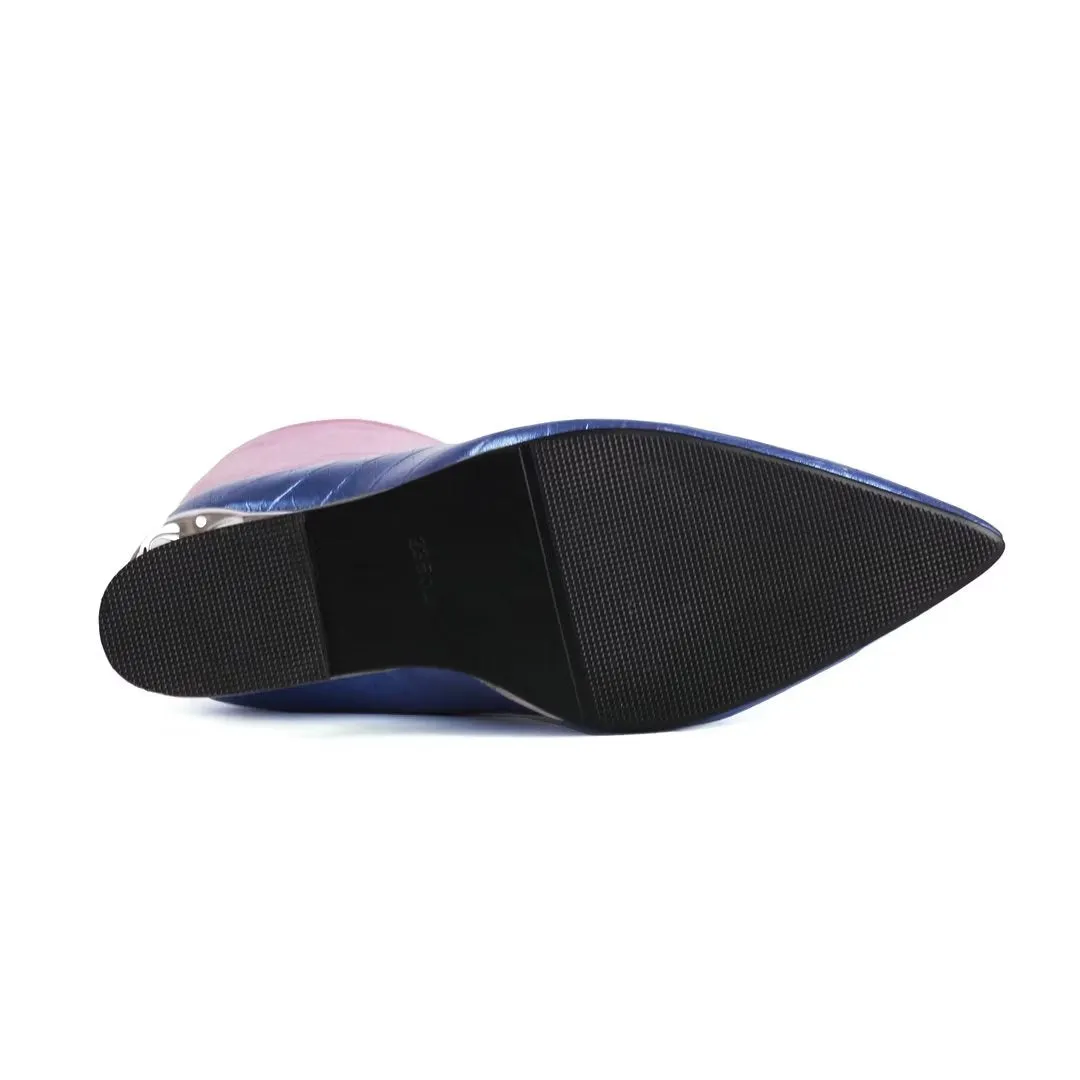 Eleganza Pointe Chic Microfiber Slip-On Boots