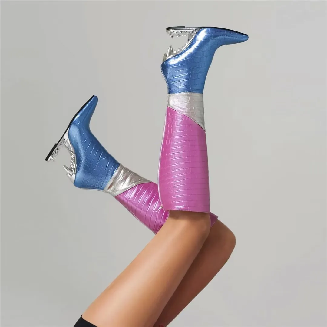 Eleganza Pointe Chic Microfiber Slip-On Boots