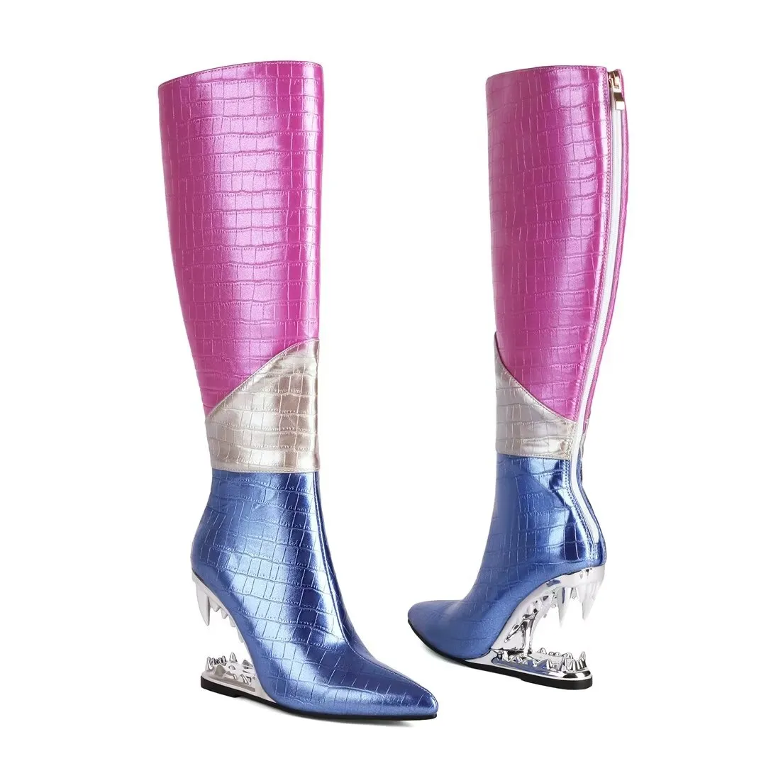 Eleganza Pointe Chic Microfiber Slip-On Boots