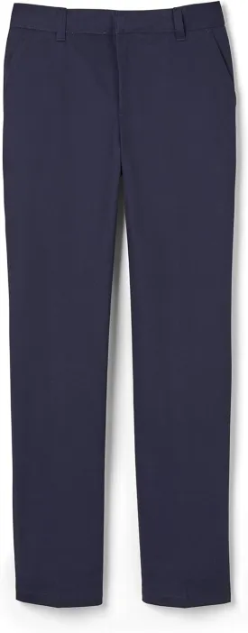 French Toast Boys' Relaxed Fit Twill Pant with Adjustable Waist (Standard, Slim & Husky)