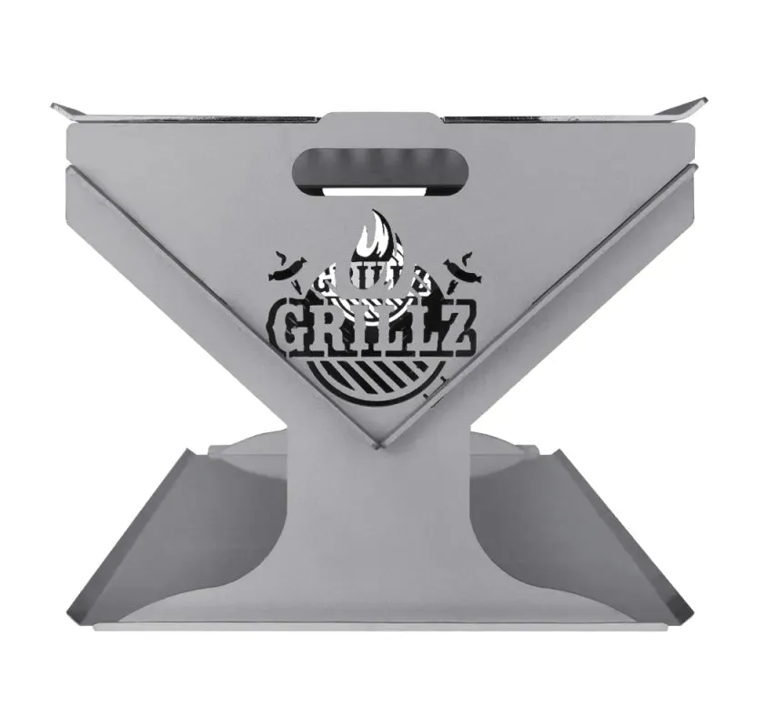 Grillz Portable Camping Fire Pit and BBQ