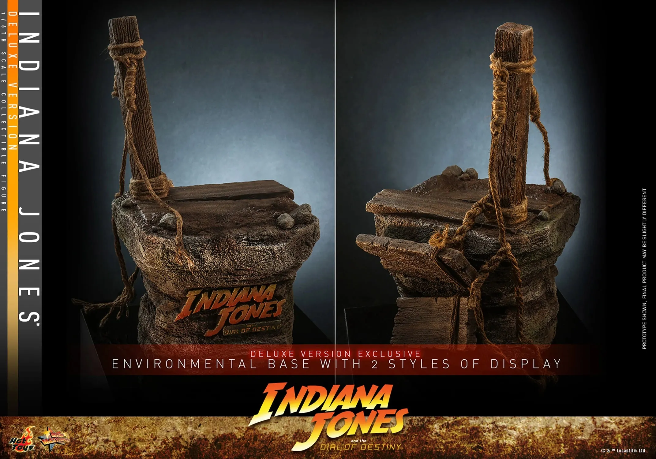 Hot Toys Indiana Jones and the Dial of Destiny Indiana Jones (Deluxe Edition) 1/6 Scale 12" Collectible Figure