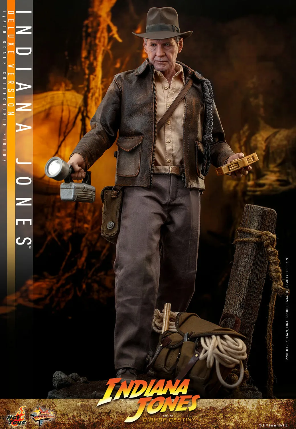 Hot Toys Indiana Jones and the Dial of Destiny Indiana Jones (Deluxe Edition) 1/6 Scale 12" Collectible Figure