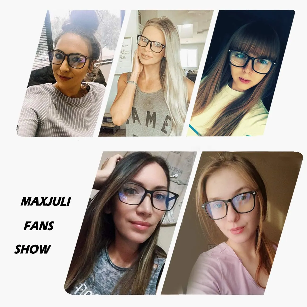 MAXJULI Blue Light Blocking Glasses,Computer Reading/Gaming/TV/Phones Glasses for Women Men(Brown)