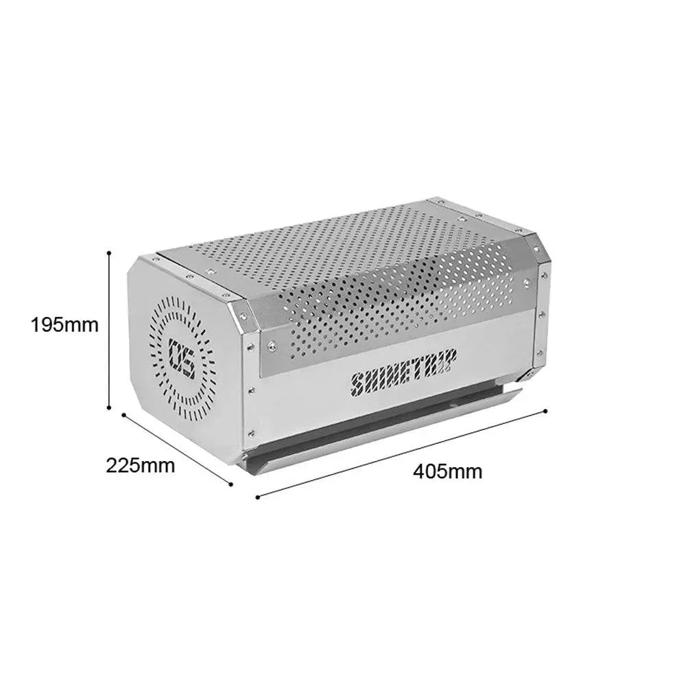 ShineTrip Camping Stove Outdoors Wood Burning Stove Stainless Steel Heating Stove Campfire Grill for Outdoors Cooking Picnic BBQ