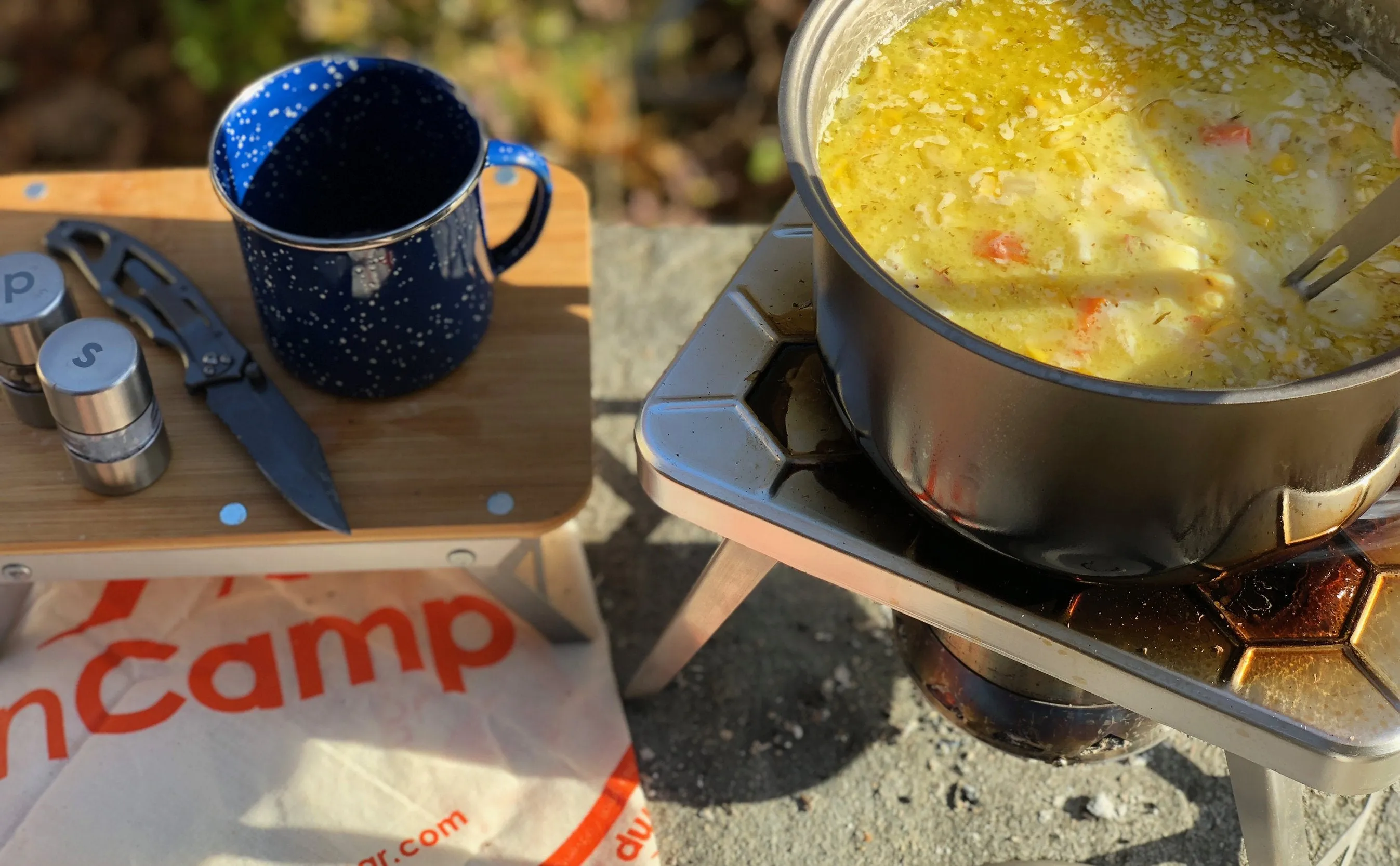 Stove - Multi-Fuel (Wood and Gas) with Drawstring Bag