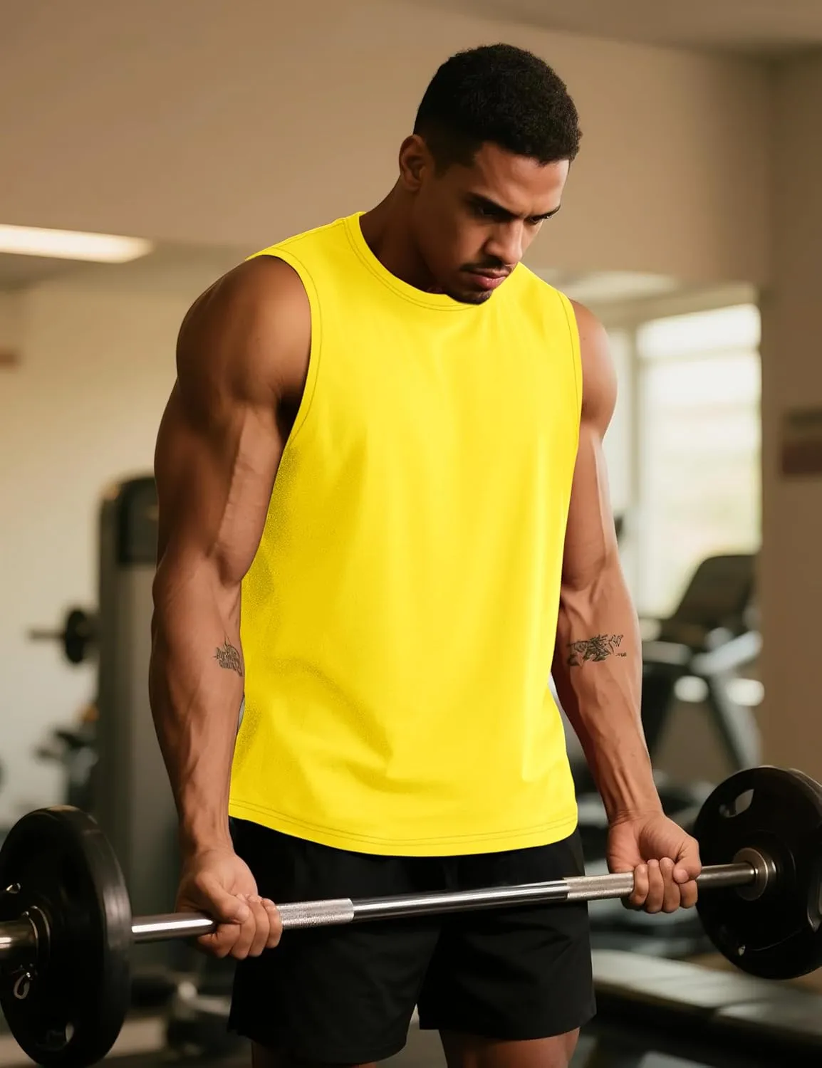 TACVASEN Tank Top for Men Moisture Wicking Cotton Sleeveless Shirts Muscle Gym Workout Causal Summer Tank Tops